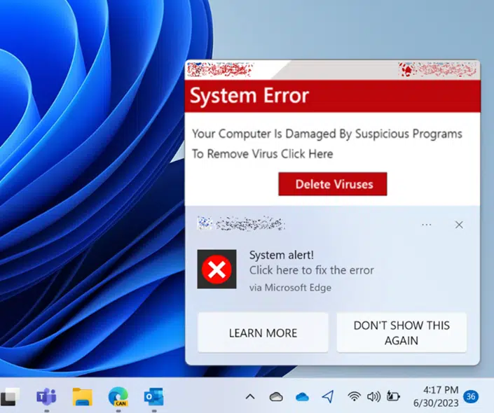 Manage browser notifications - Skyscape IT